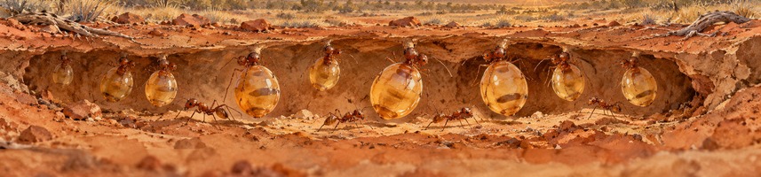 Block Two visual identity — honey ants